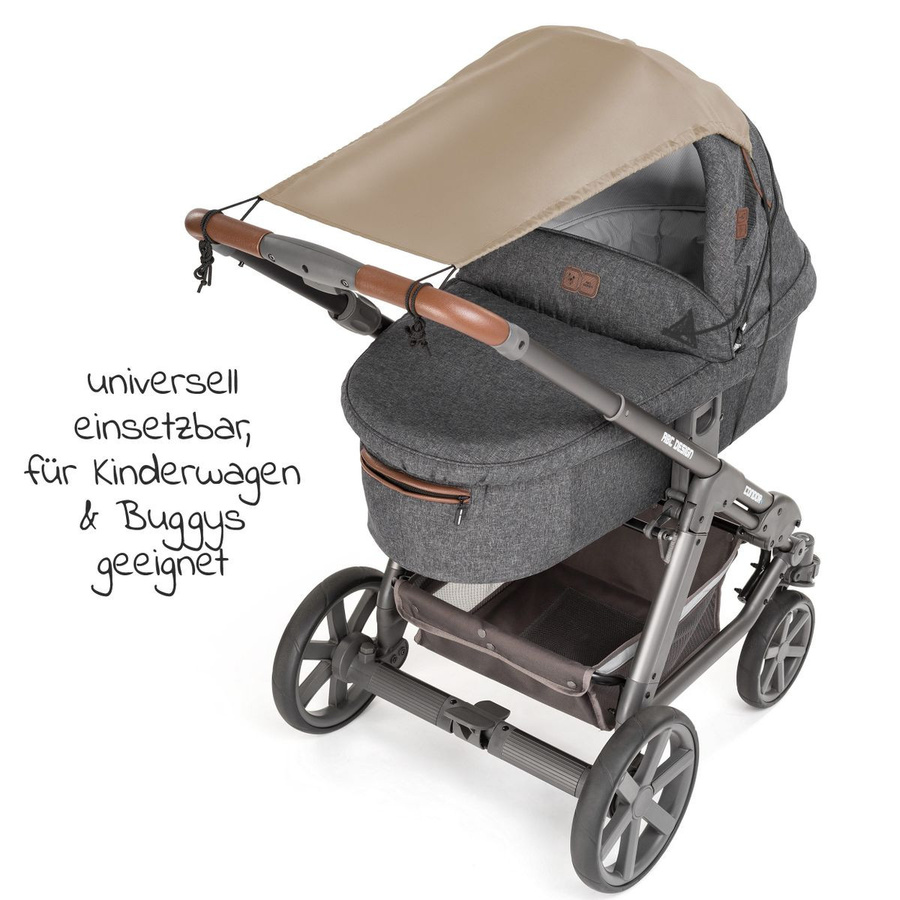 Zamboo Universal Sonnensegel für Kinderwagen in Beige - Bild 2