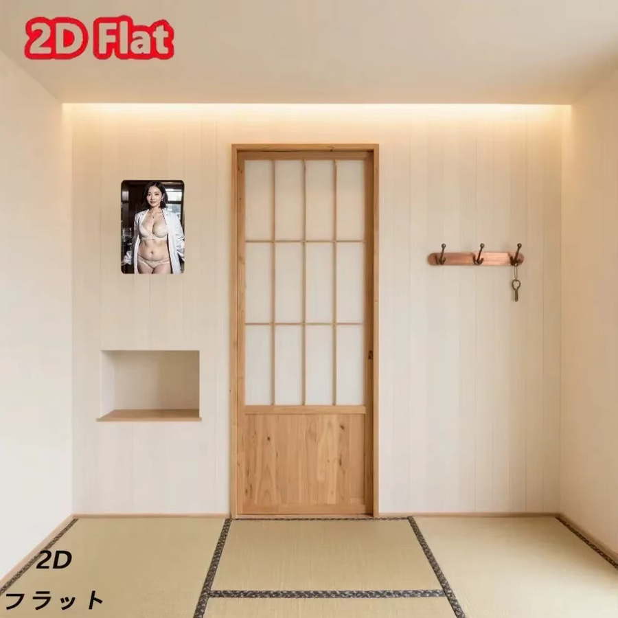Retro-Wandkunst aus Metall von CIFBUY in Weiß – 2D-Flachschild mit Frauenporträt für dein Zimmer oder Büro, Breite: 20,32 cm - Bild 3