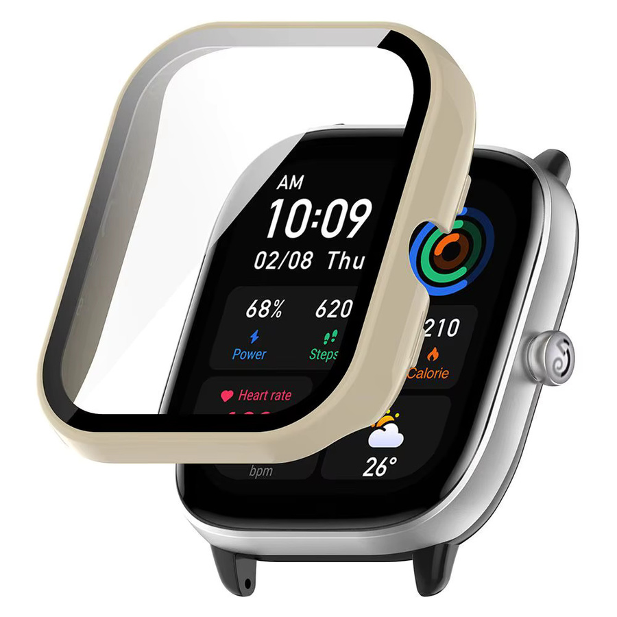 Amazfit GTS 4 Mini Schutzhülle mit gehärtetem Glas, Schwarz, transparent - Bild 4
