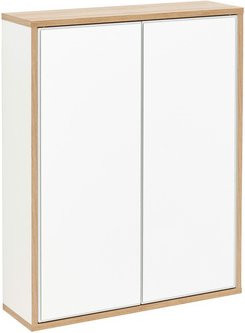FACKELMANN Spiegelschrank FINN in Weiss mit 2 Türen und Soft-Close-Funktion, B/H/T: 60 x 75 x 20,3 cm - Bild 1