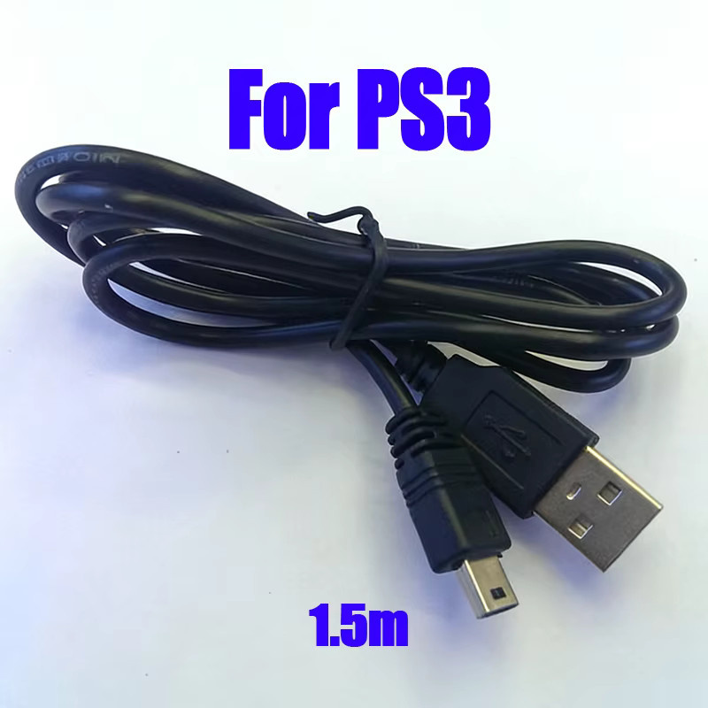 ChengHaoRan USB-Ladekabel für Playstation 3 Controller Zubehör, Schwarz - Bild 3