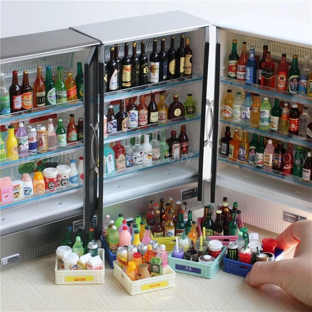 MSFTOYS Kühlschrank Spielzeug, mit Musik und Licht, 21-teiliges Set - Bild 1