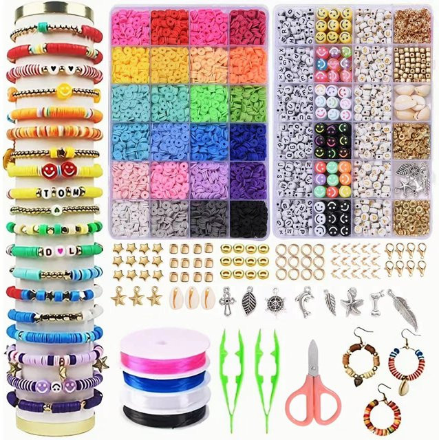 YULIN Polymer Clay Perlen Set, Bastelset, Bunt / Mehrfarbig - Bild 1