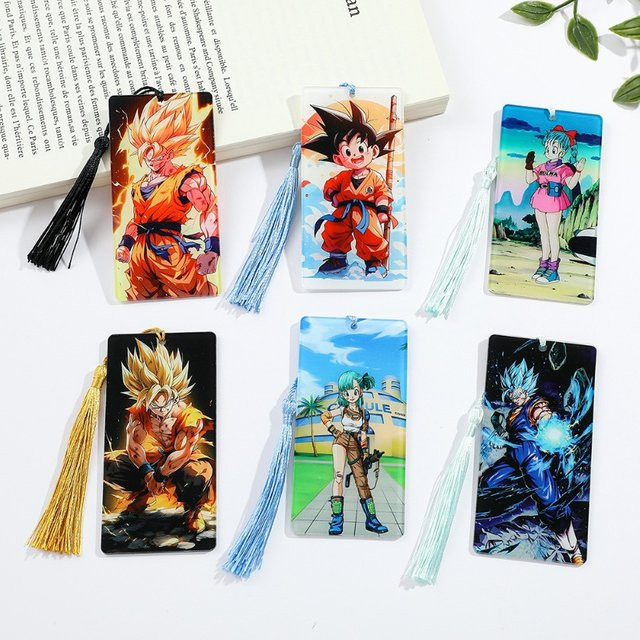 Bandai Dragon Ball Lesezeichen mit Quasten, Wukong & Super Saiyajin - Bild 1