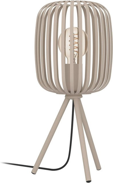 Eglo Tischleuchte Romazzina 1-flammig in Beige aus Metall mit E27 Fassung - Bild 1