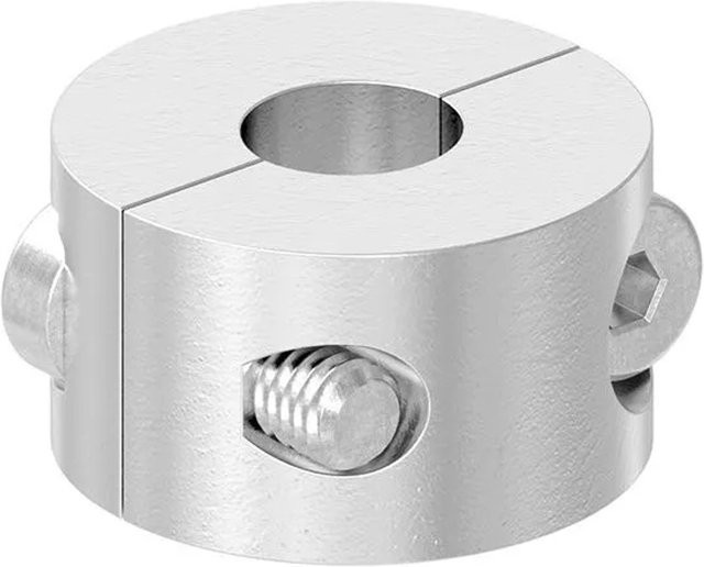 FeNau Rundklemme aus Edelstahl V4A für Seil Ø 8 mm, 2-teilig, Silber - Bild 1