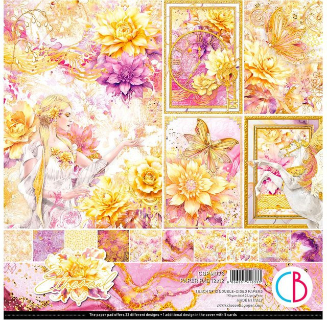 Ciao Bella Scrapbook-Papier Ethereal in Lila und Multicolor - Bild 1