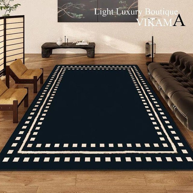 Moderner minimalistischer Teppich von HGHT in Blau, waschbar, B/T: 60 x 90 cm - Bild 1