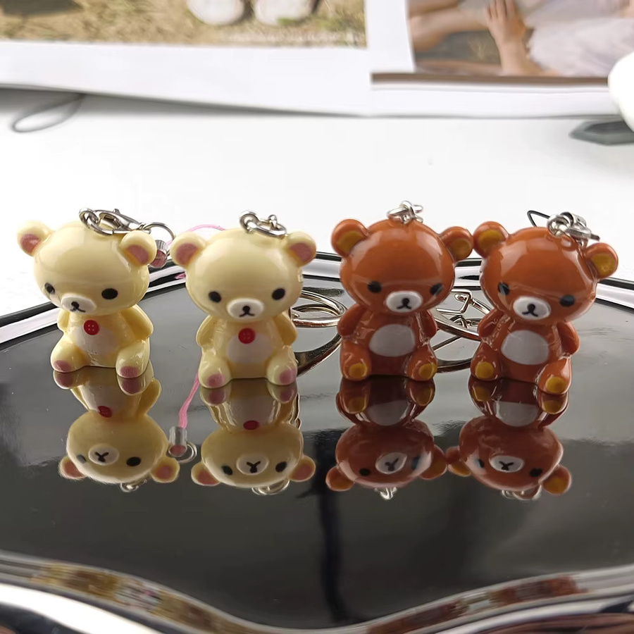 YiYuYiHua Schlüsselanhänger, Bär, Bunt, Unisex - Bild 3