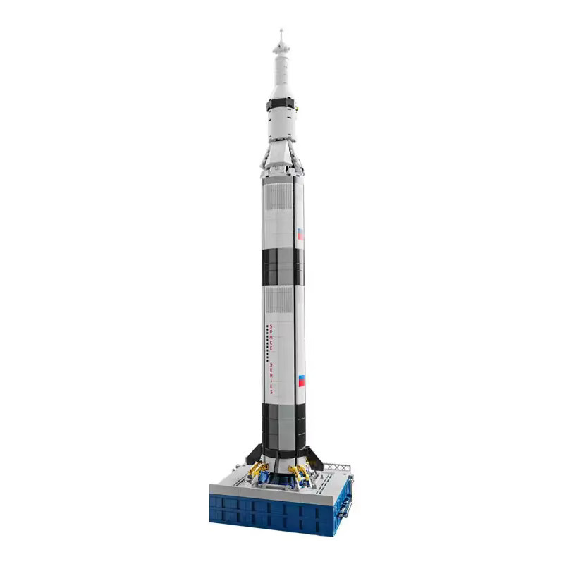 barweer Saturn V Trägerraketen, Raumfahrzeug-Modellbausatz, Weltraum, 846 Teile - Bild 4