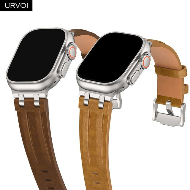 URVOI Uhrenarmband Leder, Vintage, Unisex - Bild 1