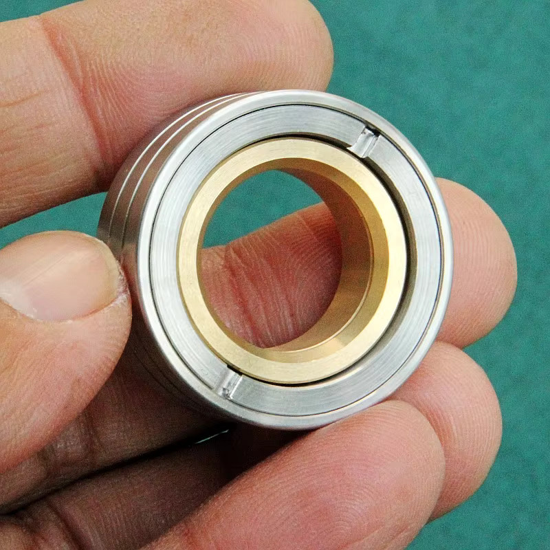 soulbao Mechaniker Ring Fingertip Gyroskop, rotierendes magnetisches Rhythmus Dekompression EDC Handkurbel Gyroskop - Bild 2