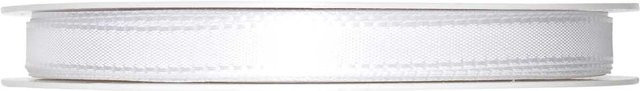 Halbach Taftband aus Polyester, Weiß, Breite: 8 mm, Länge: 10 m - Bild 1