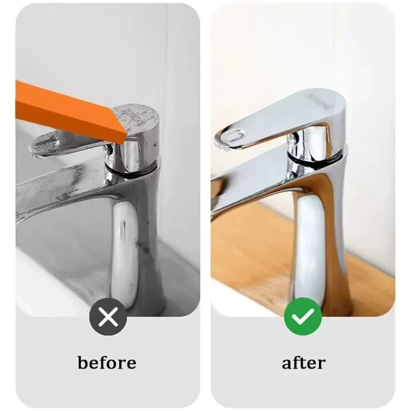 YMOLGA Magischer Radierer Kalkentferner in Orange für die Reinigung von Küche, Bad und Toilette - Bild 2