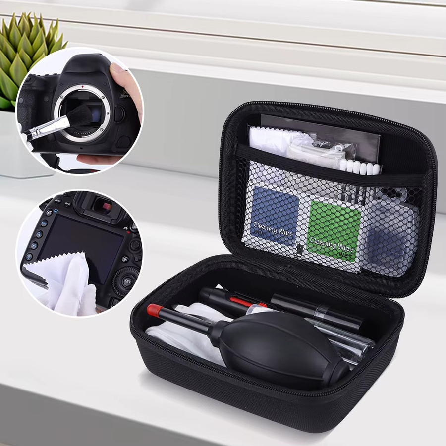 VODOOL Kamera-Reinigungsset mit Luftgebläse, Wattestäbchen, Reinigungstuch und Reinigungsbürste für DSLR-Kameras sowie Computer- und Smartphone-Objektive - Bild 2