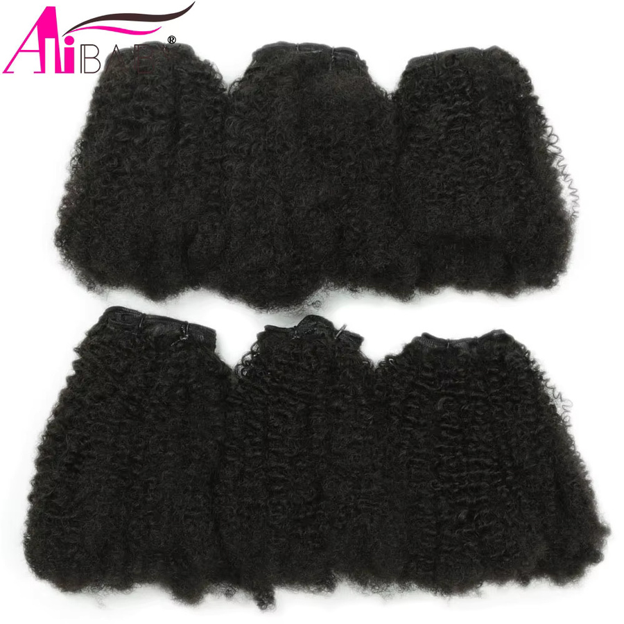 Alibaby Afro Haar Extensions, Lockige Haarwebart, 200g, Synthetisch - Bild 5