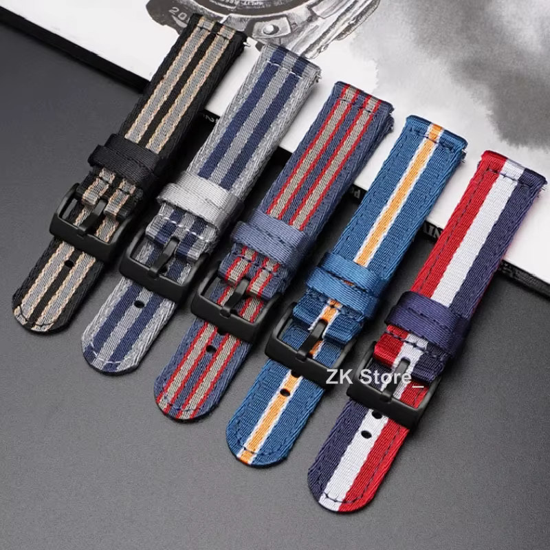 qinband Uhrenarmband, Nylon, Canvas, Herren - Bild 3
