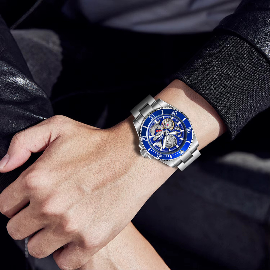 Deesio Armbanduhr Automatik, Edelstahl, Saphirglas, Herren - Bild 3