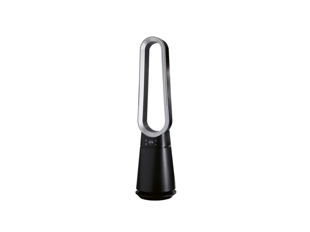 TRONIC Rotorloser Ventilator in Schwarz mit Timer, Fernbedienung und Licht - Bild 3