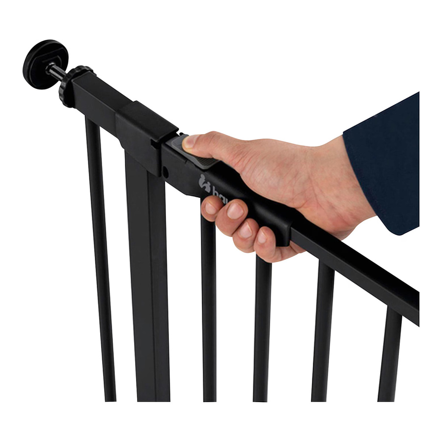 Hauck Tür- und Treppenschutzgitter Clear Step Autoclose 2, Schwarz/Transparent, Breite: 80 cm - Bild 7