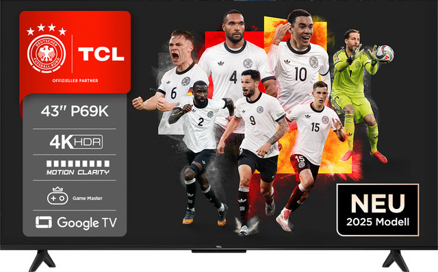 TCL 43P69K LED TV in Schwarz - Bild 1