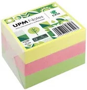 UPM Notes Haftnotizen Brillant Mehrfarbig, 100 Blatt, B x H: 7,5 x 7,5 cm - Bild 1