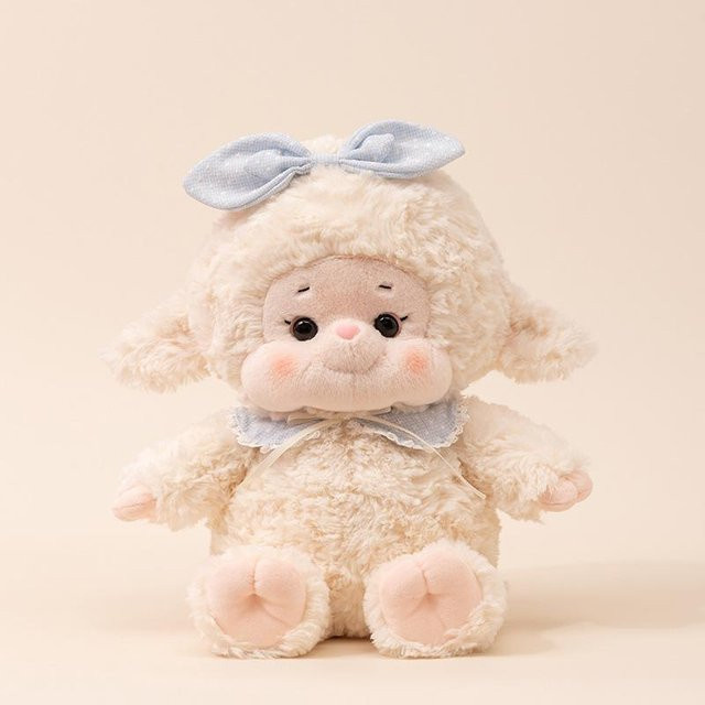 Lamm Puppe, niedliches Kaninchen Plüschtier, Schlafkissen, 40cm - Bild 1