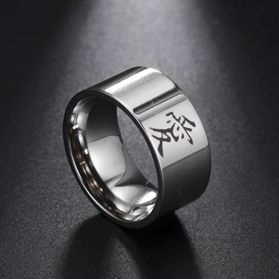 NUOBING Ring, Edelstahl, Silber, Unisex - Bild 2