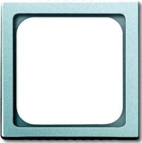 Busch-Jaeger Zentralscheibe alusi in Silber für TAE-Einsatz 1746/10-83, 50 x 50 mm - Bild 1