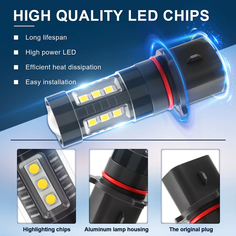 ChicYoo 2er Set LED Tagfahrlicht Canbus P13W DLR Birnen 6000 Kelvin für Audi A4 und Q5 Plug & Play - Bild 4