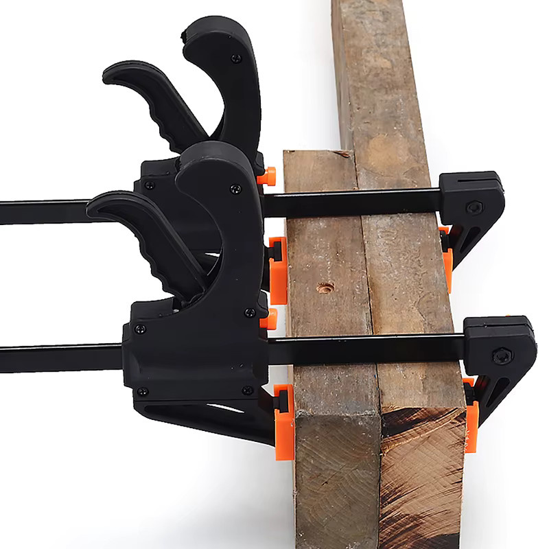 Mini Schnellspannzwingen Set für Holzbearbeitung mit Ratsche in Rot und Schwarz - Bild 4