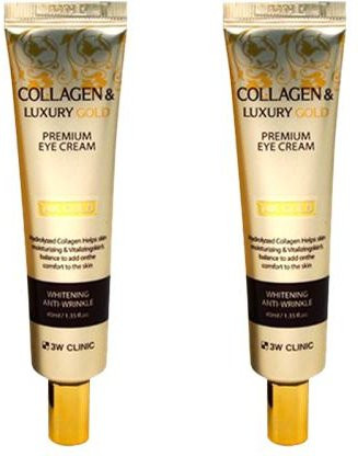 3W CLINIC Collagen Luxury Gold Augencreme, 40 ml, Kollagen - Bild 1