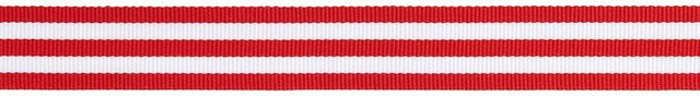 Rico Design Paper Poetry Webband Duo Streifen in Rot und Weiß aus Polyester - Bild 1