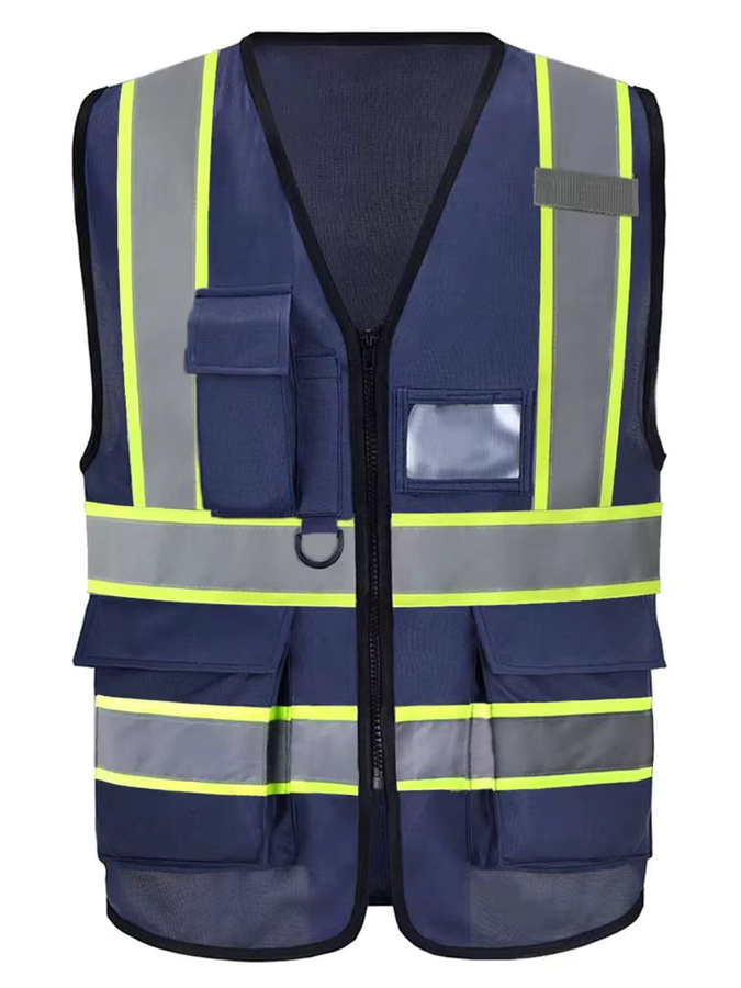 SPARDWEAR Arbeitsweste in Marineblau mit mehreren Taschen für Bau und Konstruktion - Bild 2