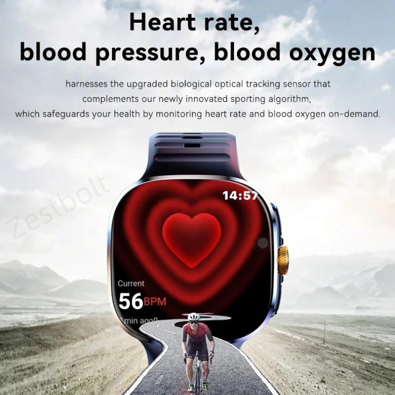 M99 5G Smartwatch mit 2,4 Zoll Amoled Display, Android, Drehkamera, SIM-Kartenslot und WLAN, Schwarz - Bild 10