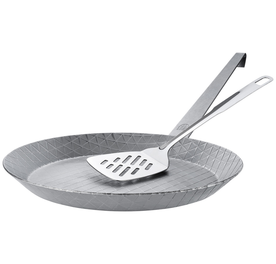 GRÄWE Schmiedeeiserne Bratpfanne F 400 mit Pfannenwender, Durchmesser: 32 cm - Bild 1