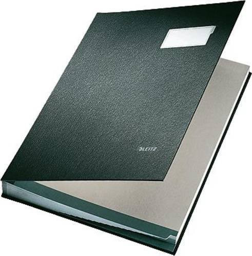 Leitz Unterschriftenmappe DIN A4 mit 20 Fächern aus Karton und Polypropylen in Schwarz und Grau - Bild 1