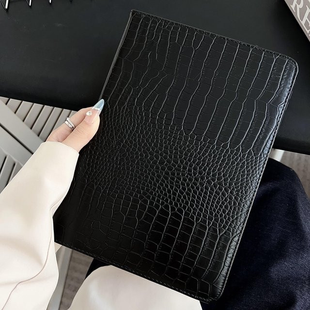 Leder-Tablet-Hülle für Apple iPad Pro, iPad Air und iPad Mini in Schwarz - Bild 1