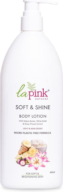 La Pink Young Forever Soft & Shine Bodylotion, 450 ml, mit Bakuchi und Kollagen - Bild 1