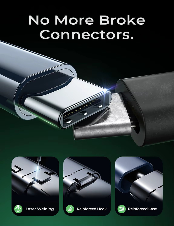 CYANMI USB C auf USB C Ladekabel mit 240W PD Schnellladefunktion für iPhone 15 Pro Max, MacBook und iPad, 5A Datenkabel - Bild 3