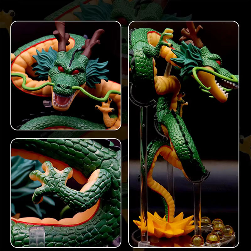 Bandai Dragon Ball Z Shenron Figur aus grünem Kunststoff als Sammelfigur für Fans - Bild 5
