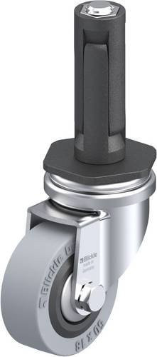Blickle Lenkrolle LRA-VPA 50G-FA-ER02 in Schwarz und Grau mit 50 mm Rad-Durchmesser und 40 kg Tragfähigkeit - Bild 1
