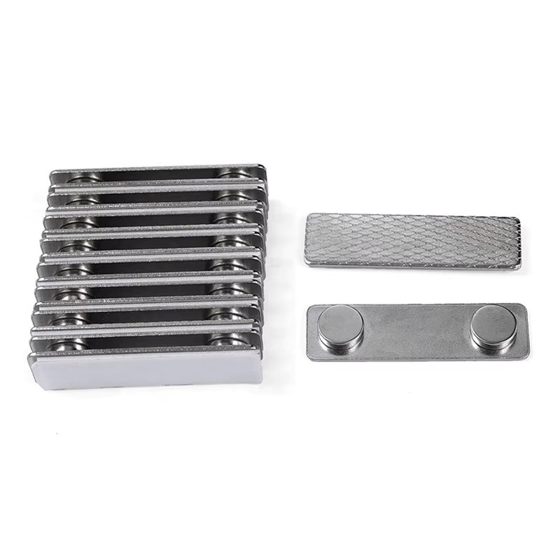 10 Stück Metall-Abzeichen-Brosche in Silber für Namensschilder und Arbeitsabzeichen - Bild 2