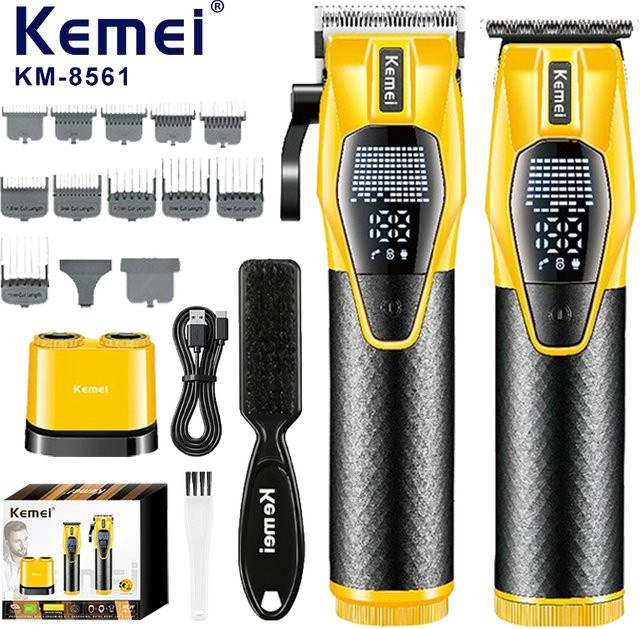Kemei KM-8561 Herren-Haarschneidemaschine, Gelb - Bild 1