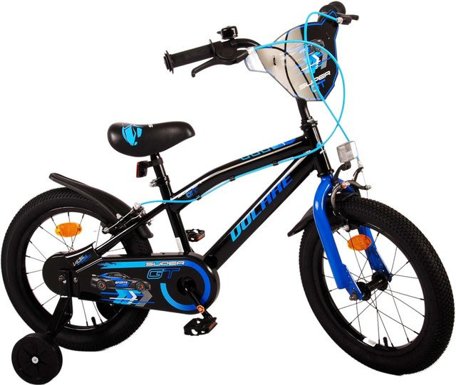 TPFSports Super GT Kinderfahrrad, 16 Zoll, Blau, 2 Handbremsen - Bild 1