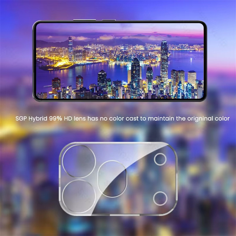 Honor 600 Pro 5G Kameraschutz aus gehärtetem Glas in Transparent, 3-teiliges Set mit integrierter 3D-Kameraabdeckung - Bild 6