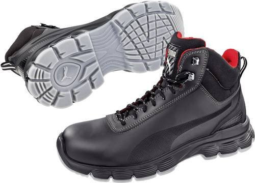 Puma Safety Pioneer Mid ESD S3 Sicherheitsstiefel aus Vollrindleder in Schwarz, Größe 41 - Bild 1
