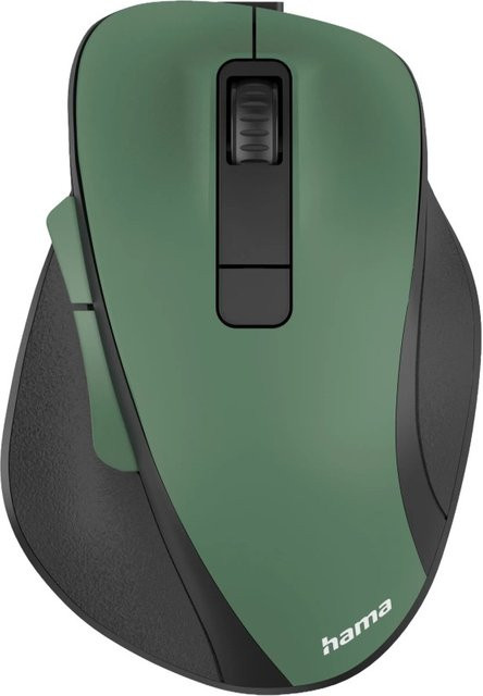 Hama MW-500 Recharge Ergonomische Funkmaus mit 6 Tasten und 1600 dpi in Waldgrün - Bild 1