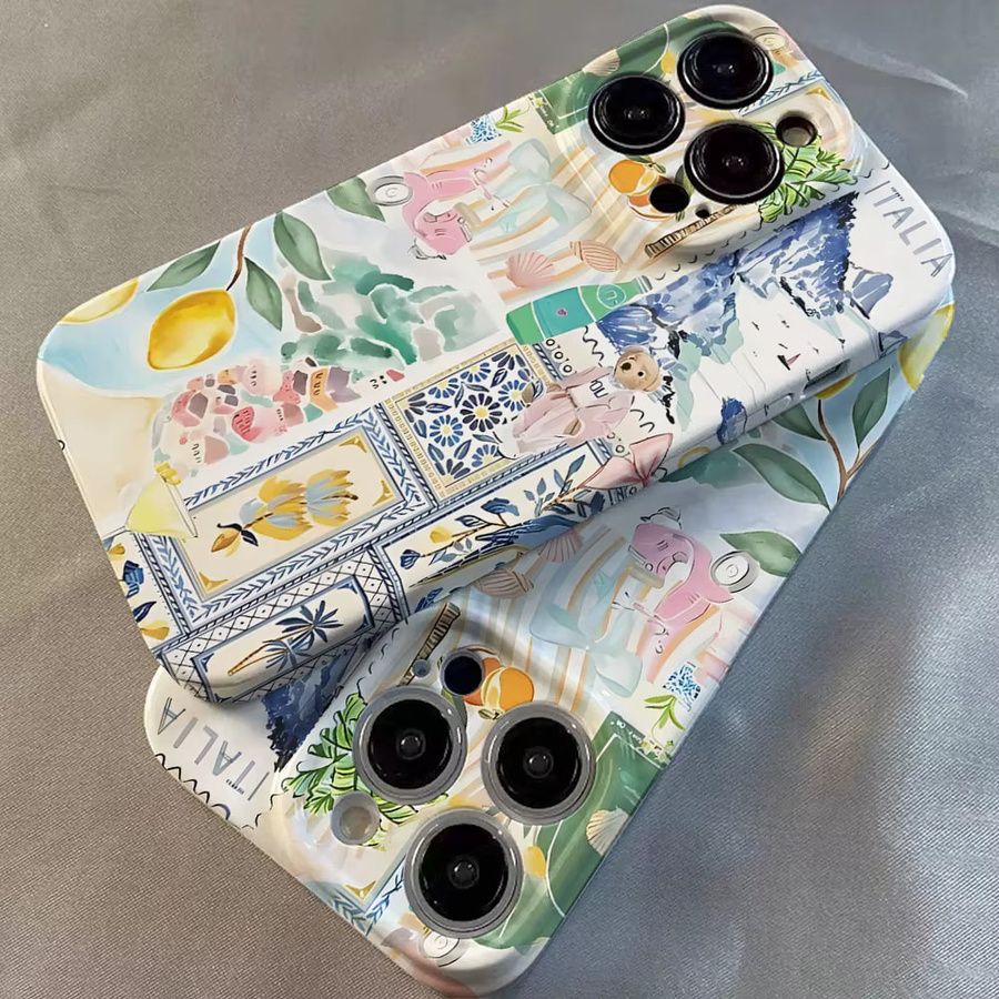 Glänzende Handyhülle aus hartem PC mit kreativem Muster für Google Pixel 7 7a 8 8a 9 9a Pro XL 5G in Multicolour - Bild 3