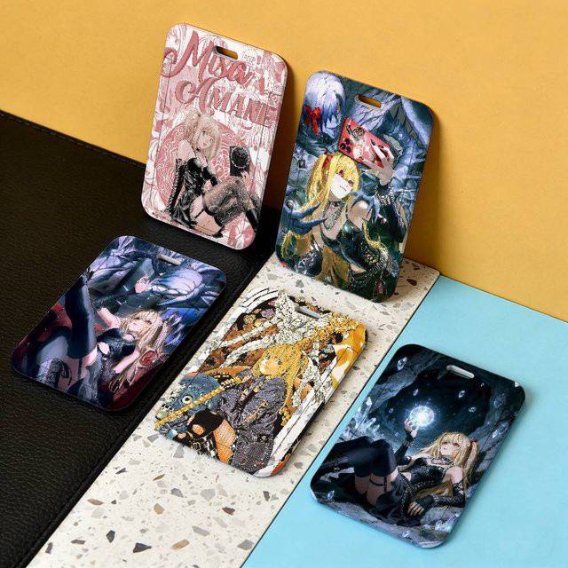 Death Note Misa Amane Anime Schlüsselband mit Kunststoff-Ausweishülle für Foto- und Mitarbeiterausweise - Bild 1